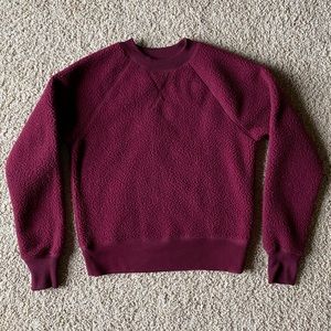 Everlane ReNew Fleece Raglan Sweatshirt - Oxblood